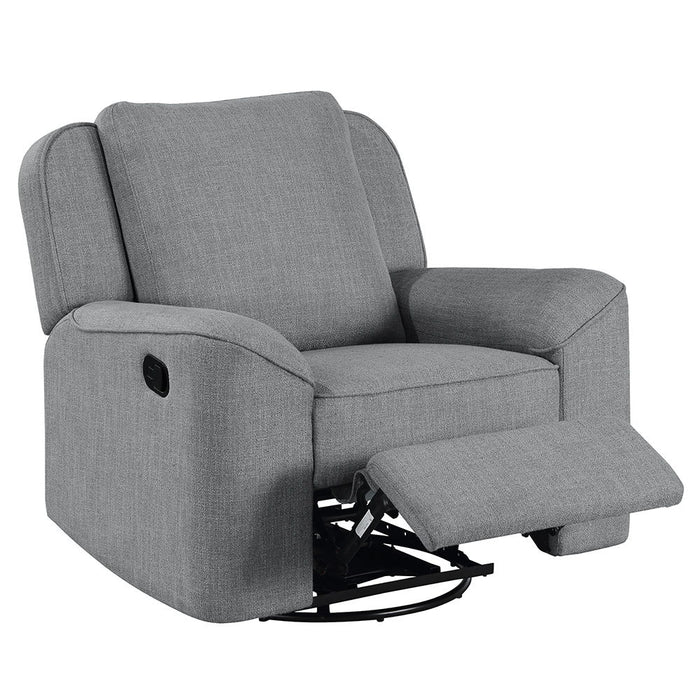 Destiny - Glider Recliner With Swivel - Gray Linen