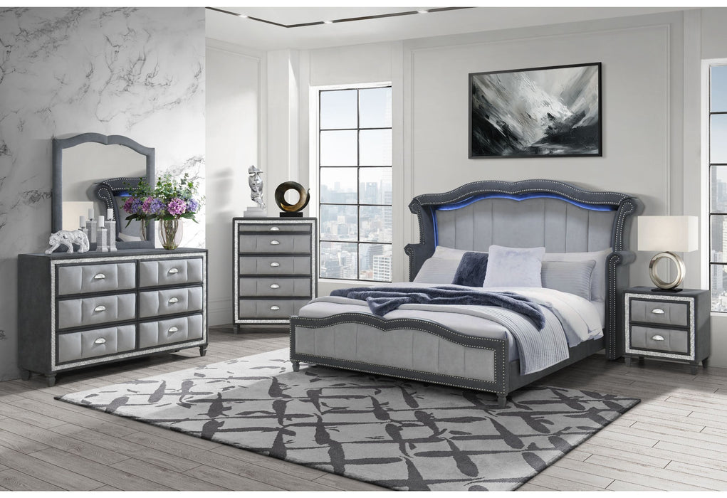 Vanna - Full Bed Group - Dark Gray