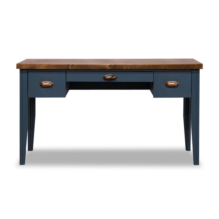 Nantucket - Writing Desk - Blue Denim / Whiskey