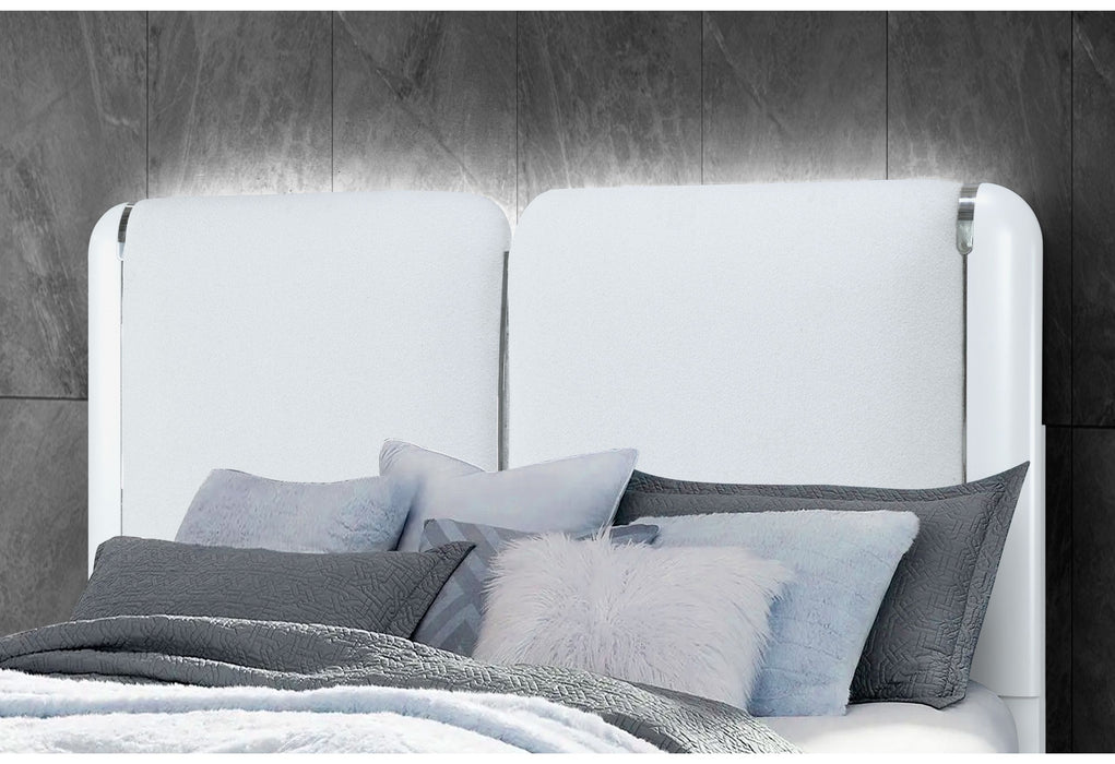 Apollo - Queen Bed Group - Gray / White