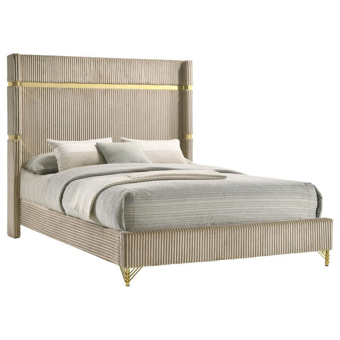 Lucia - Upholstered Wingback Bed