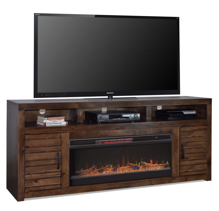 Sausalito - 78" Fireplace TV Stand - Whiskey