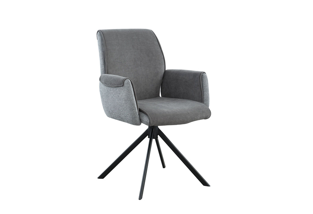 D81216 - Dining Chair - Dark Gray / Black