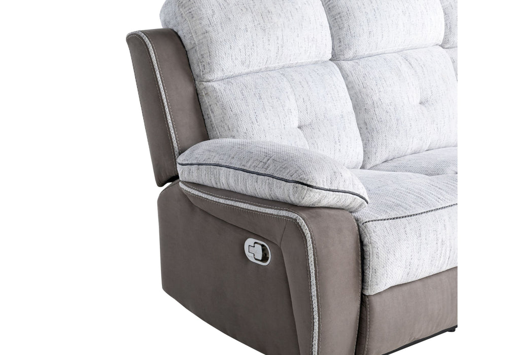 Bryson - 30 Reclining Sofa / Reclining Loveseat - Dark Gray / Light Gray