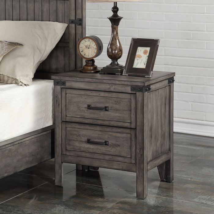 Storehouse - Nightstand - Smoked Gray