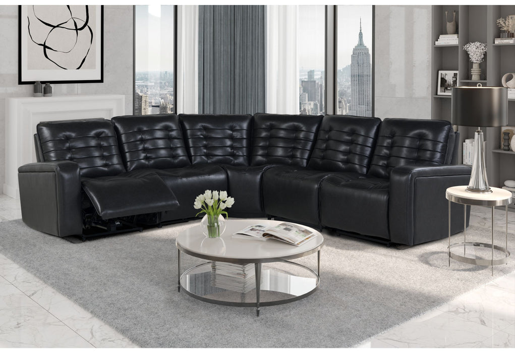 U6066 - Sectional - Blanche Charcoal