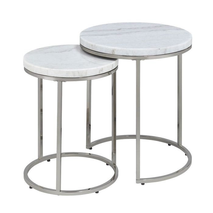 Zaidee - Nesting Table Set - Nickel