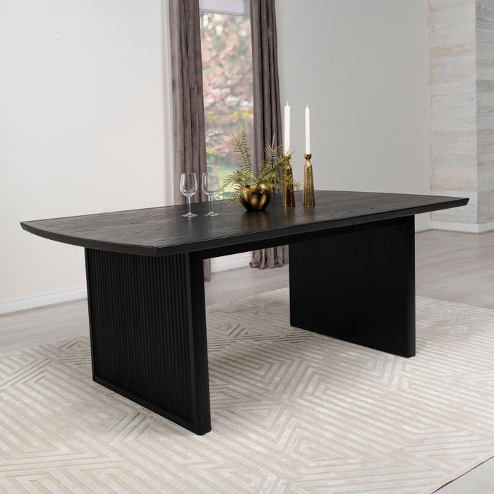 Brookmead - Rectangular Dining Table With 18" Removable Extension Leaf - Black