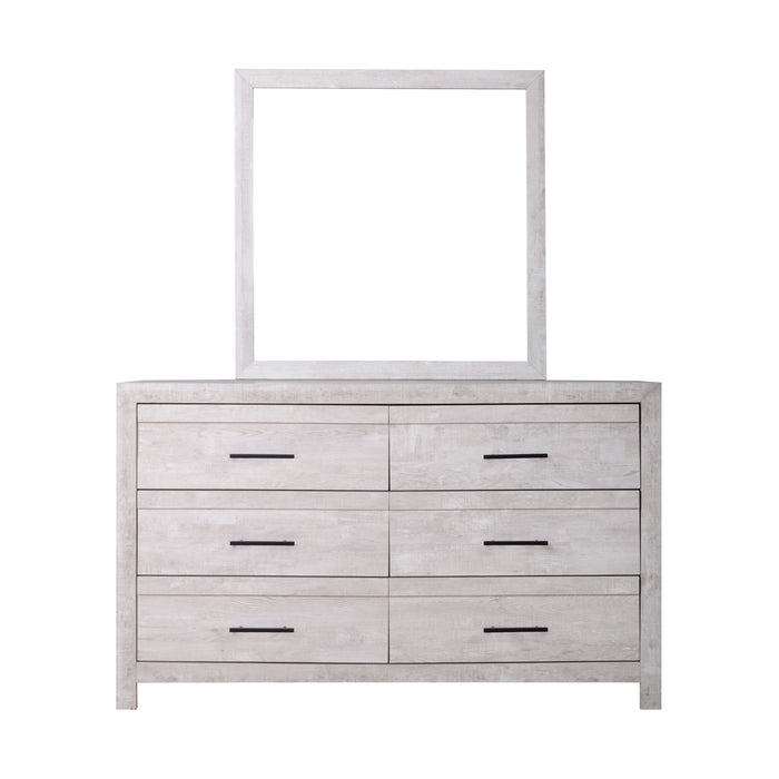 Biscayne - Dresser & Mirror - Gray