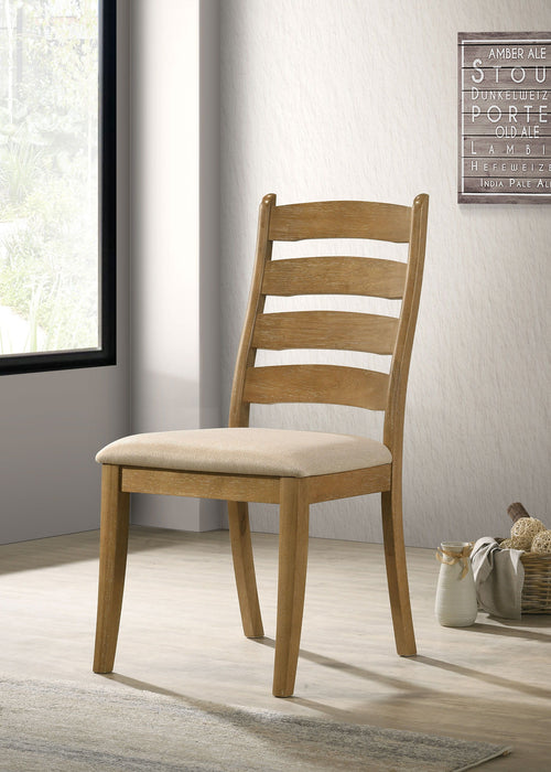 Danvers - Ladder Back Dining Side Chair (Set of 2) - Brown Oak