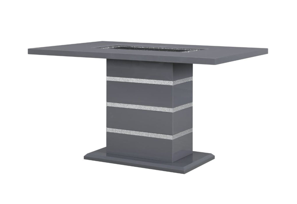 Monaco - Rectangular Bar Table - Dark Gray