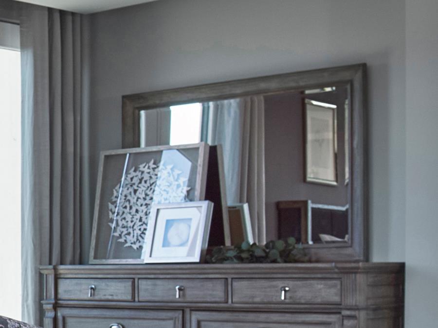 Alderwood - Rectangle Dresser Mirror - French Gray