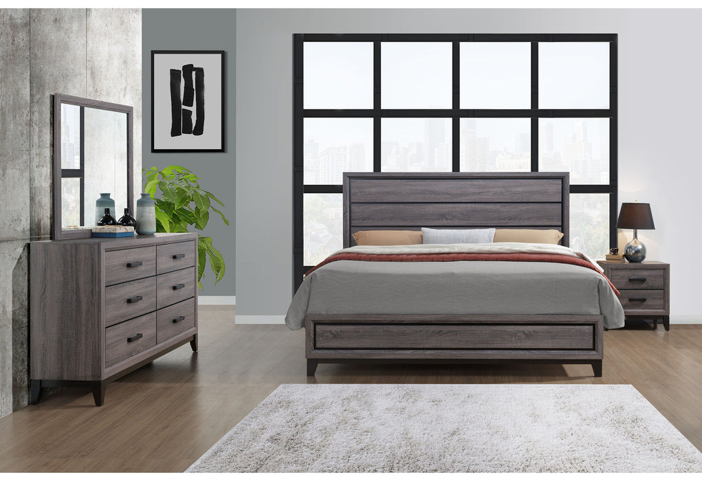 Kate - King Bed Group - Gray