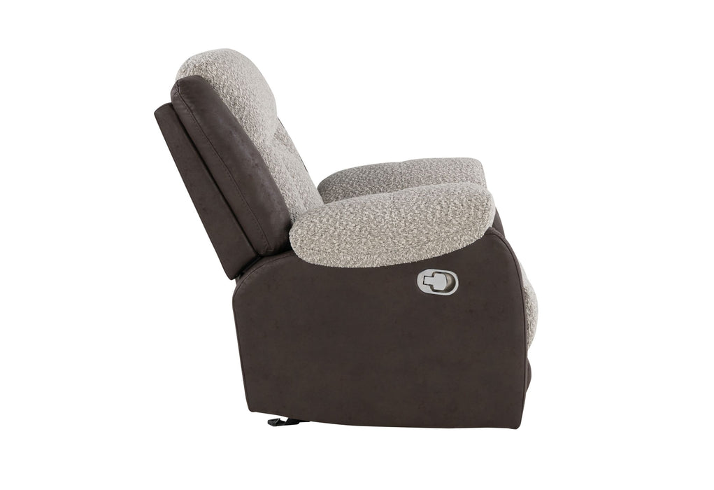 U4377 - Glider Recliner - Gray / Brown