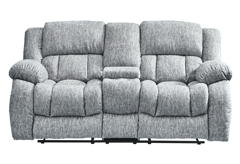 U250 - Console Reclining Loveseat - Gray