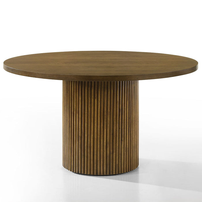 Hezrai - Round Dining Table - Light Brown