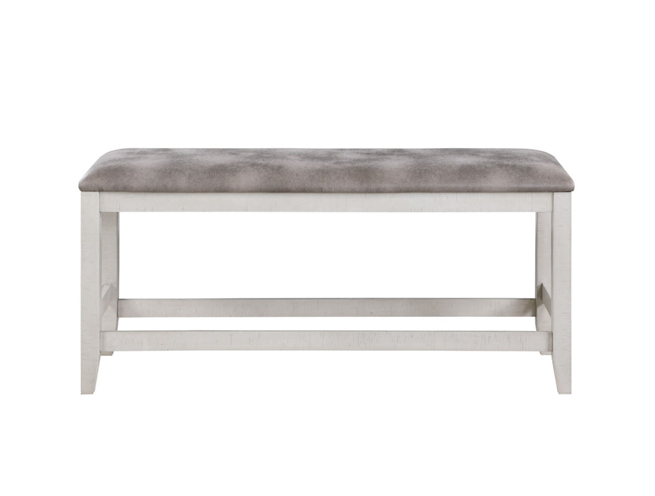 Richland - Counter Ht Bench - White