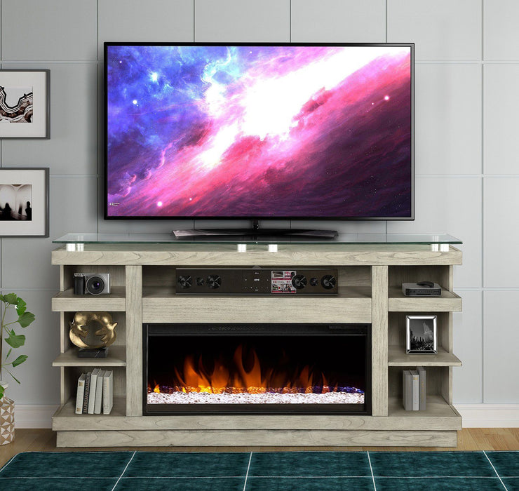 Celino - 74" Fireplace TV Stand - Sandstone