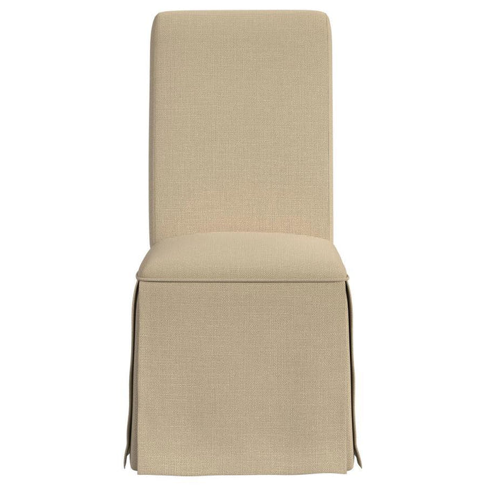 Shawna - Upholstered Skirted Parson Dining Side Chair (Set of 2)