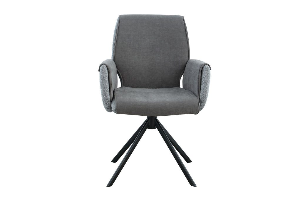 D81216 - Dining Chair - Dark Gray / Black