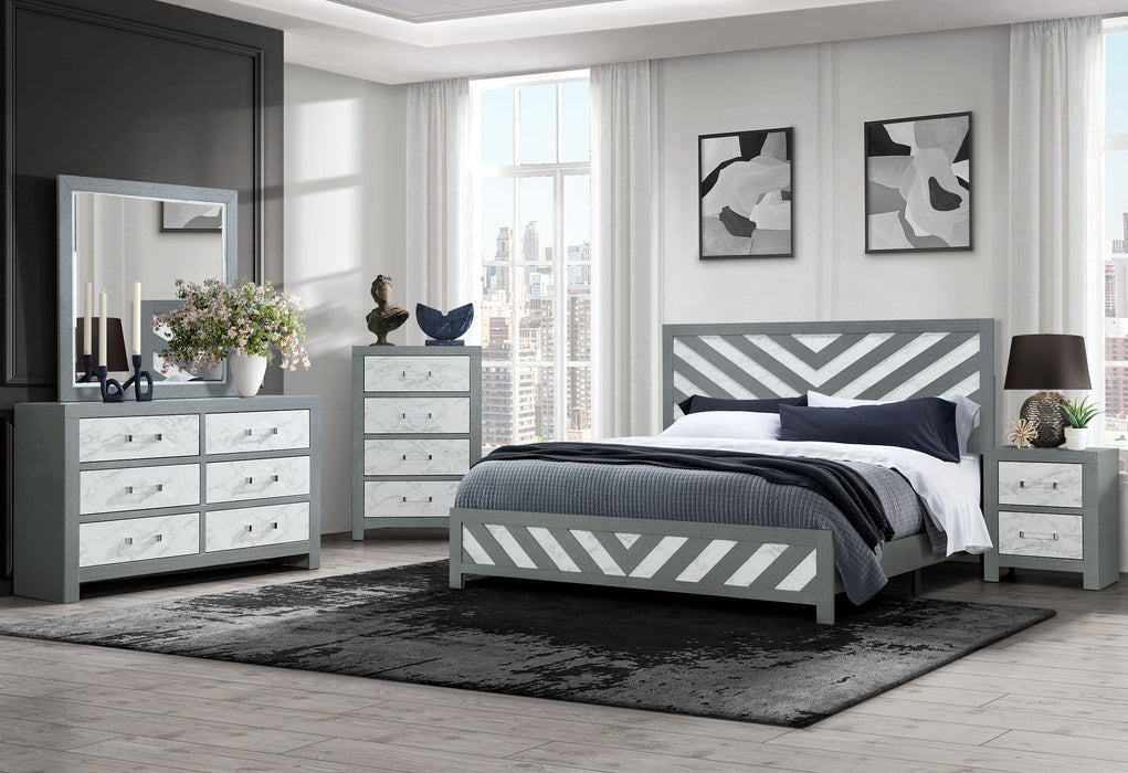 Micah - Queen Bed Group - Gray