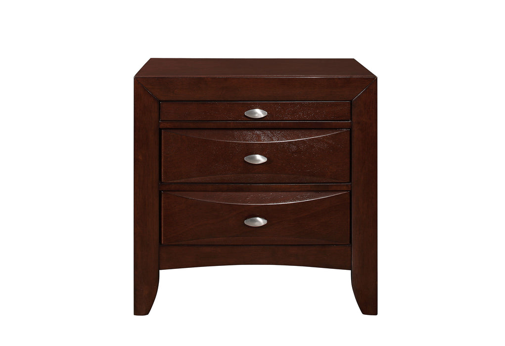 Linda - New Nightstand - New Merlot