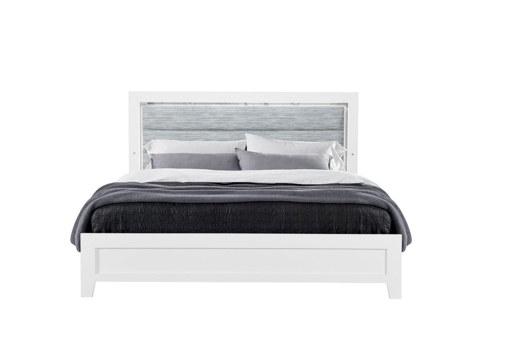 Luccia - Twin Bed Group With LED - White