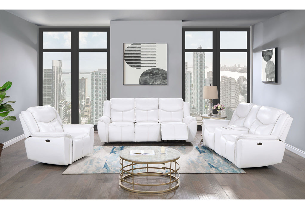 U5987 - Power Recliner Chair - Blanche White