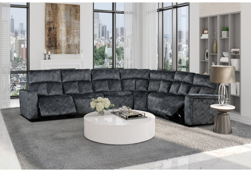 U8088 - Sectional - Domino Granite