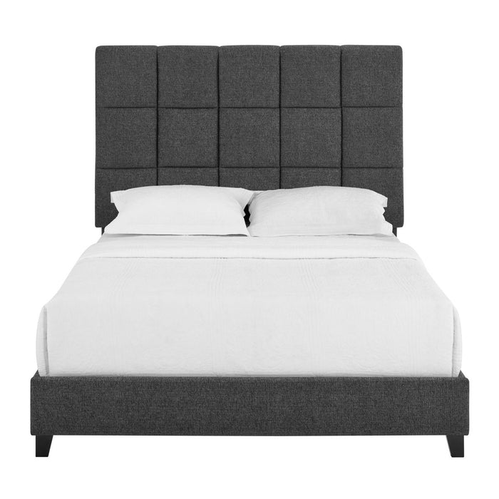 Bridger - Upholstered Squares Panel Bed