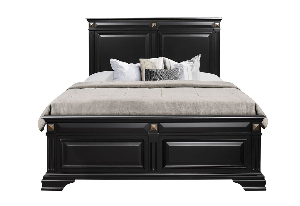 Carter - Queen Bed, Dresser And Mirror - Black