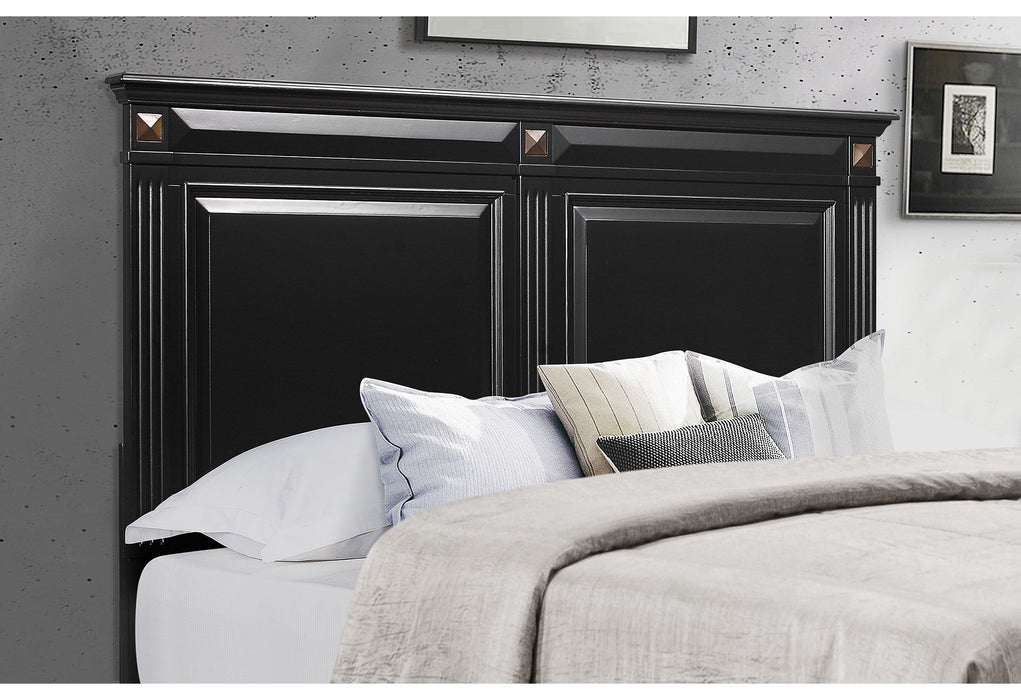 Carter - Queen Bed, Dresser And Mirror - Black