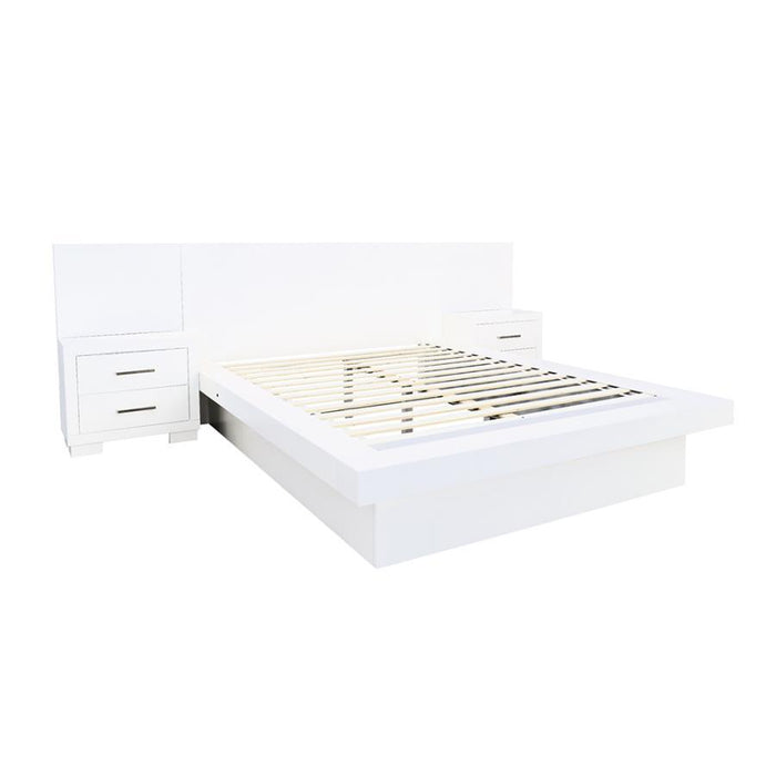 Jessica - Platform Bed with Rail Seating