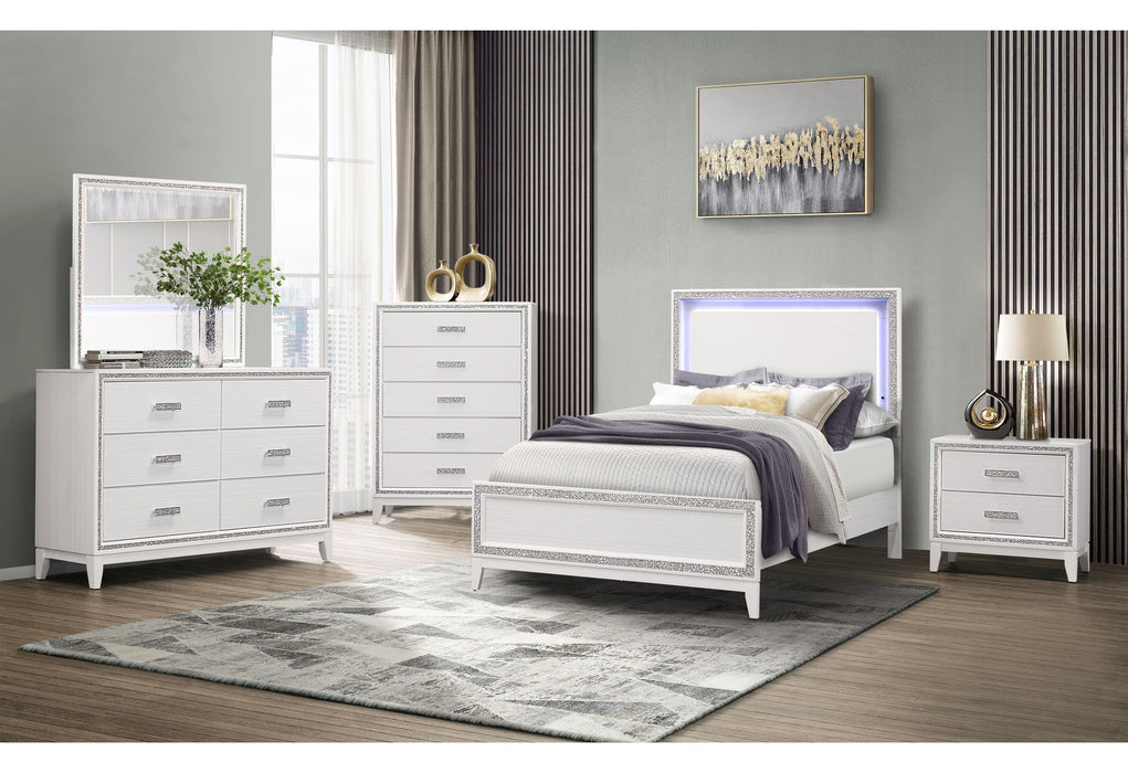 Lily - Full Bed Group - White