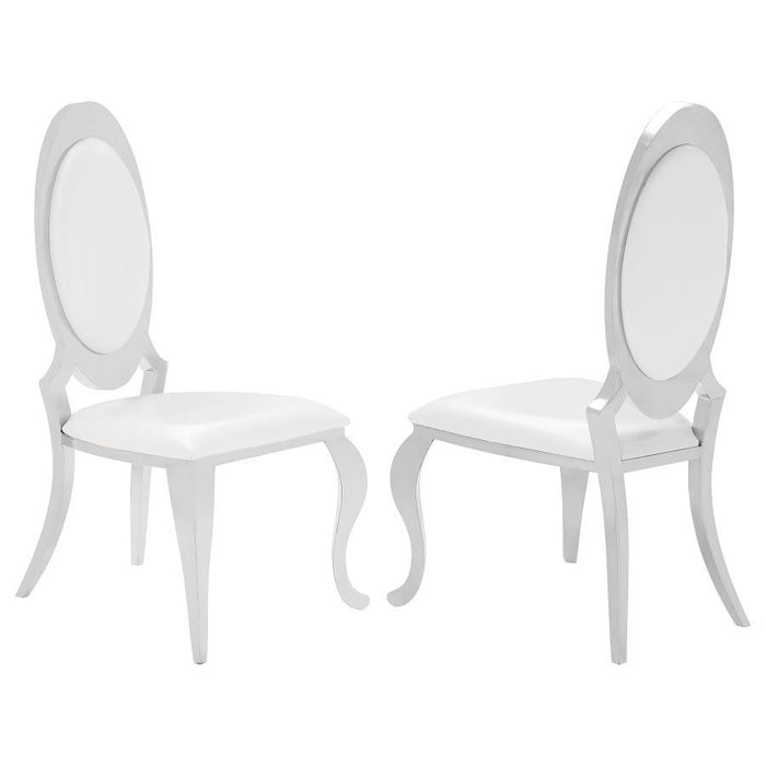 Antoine - Curved Chrome Legs Dining Chair