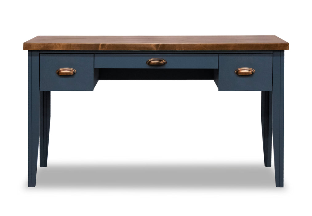 Nantucket - Writing Desk - Blue Denim / Whiskey