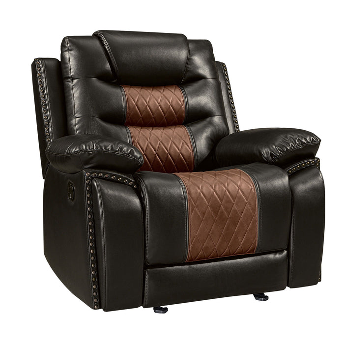 Nikko - Glider Recliner - Two Tone Brown