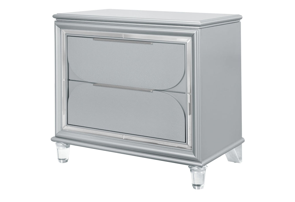 Caleb - Nightstand - Silver