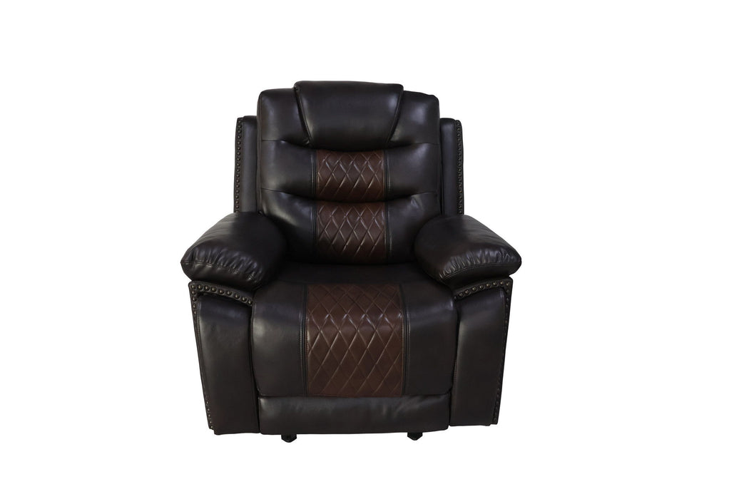 Nikko - Glider Recliner With Power Footrest - Brown