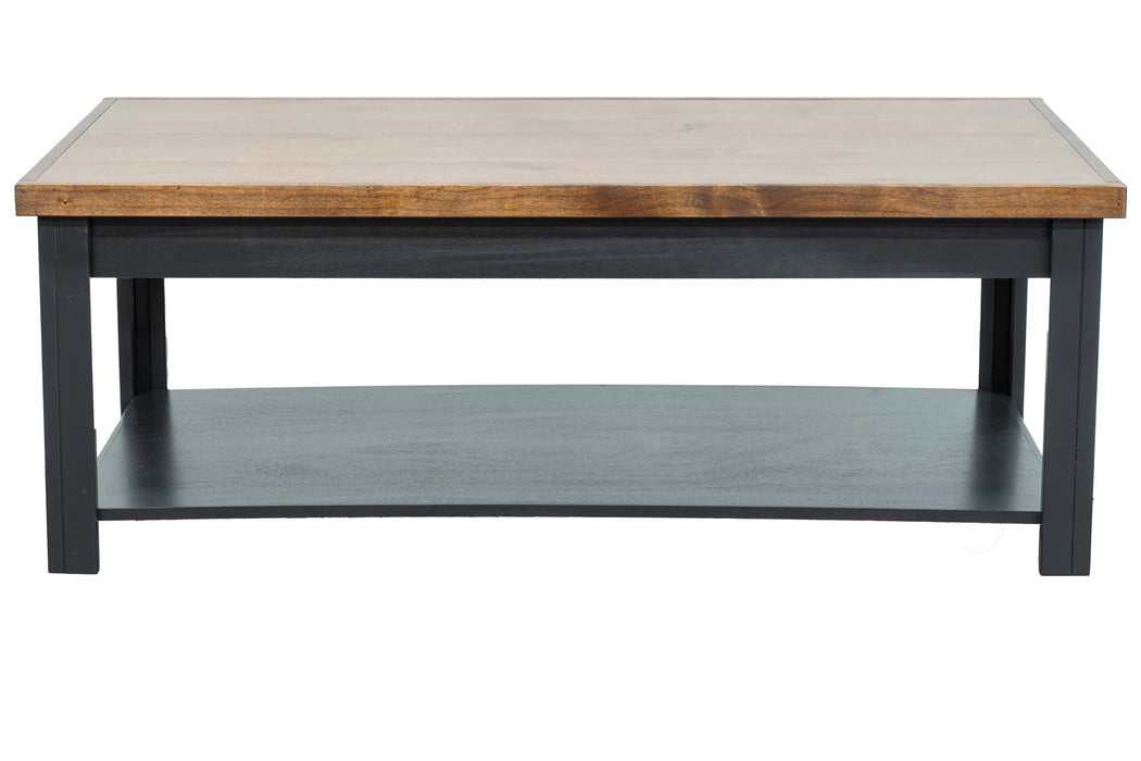 Essex - Coffee Table - Black / Whiskey