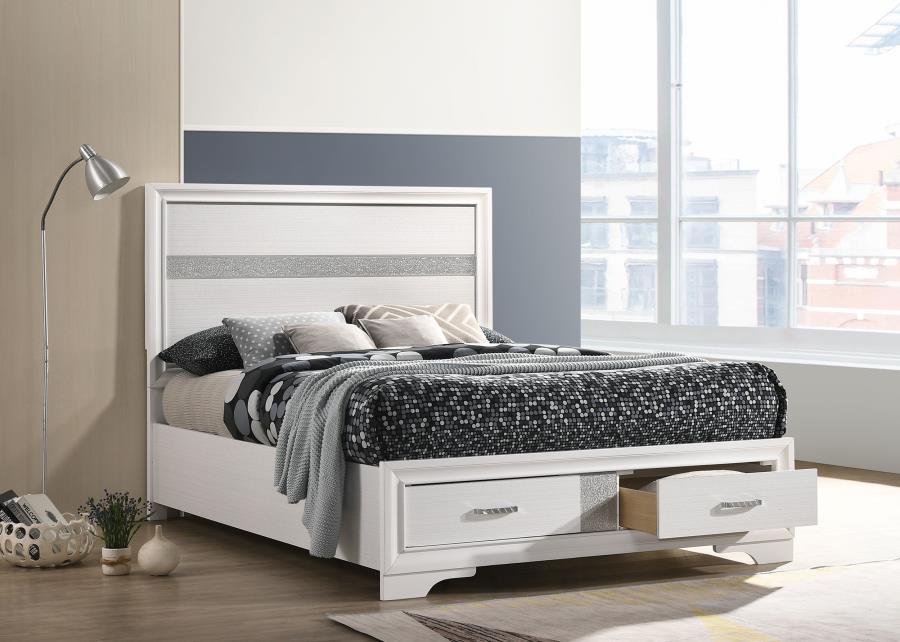 Miranda - Wood Storage Panel Bed