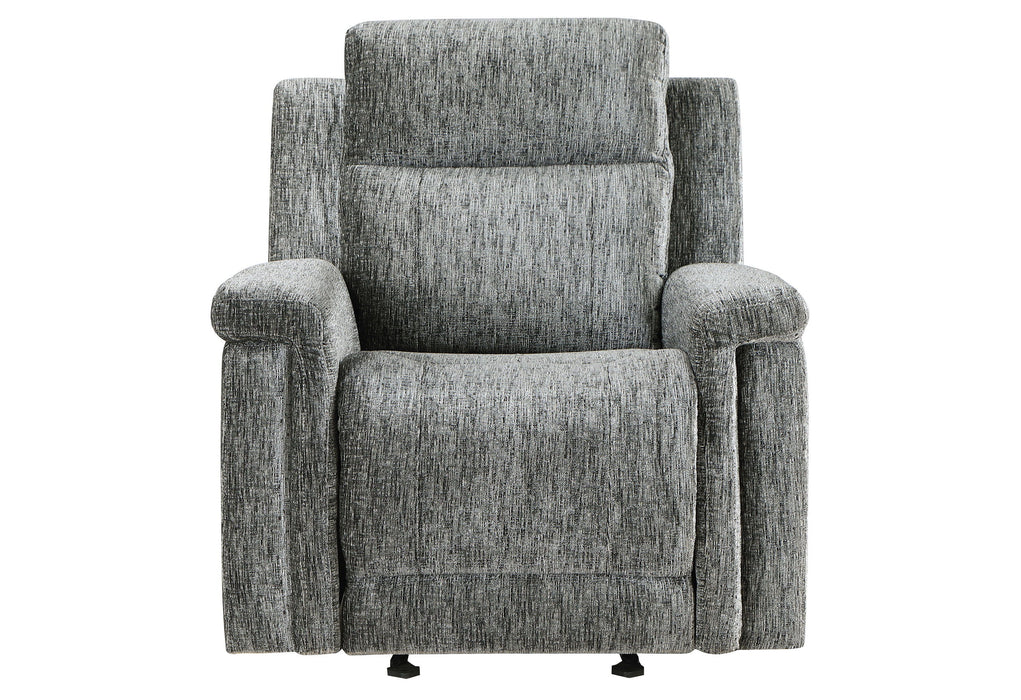 U1797 - Power Reclining Sofa / Power Console Reclining Loveseat / Power Recliner - Dark Gray