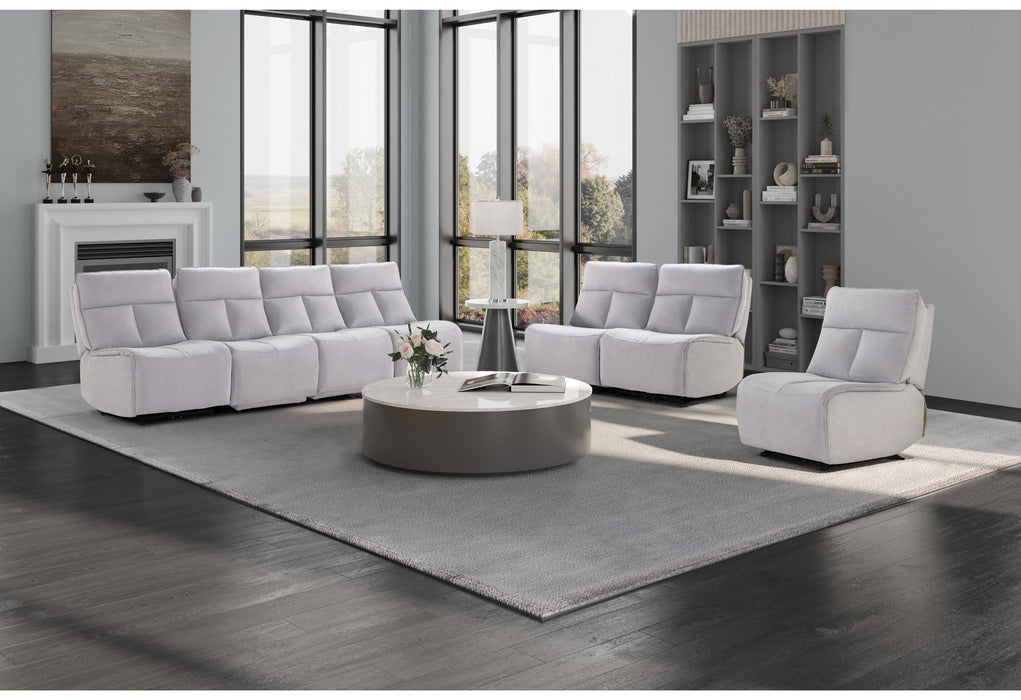 U8088 - Sofa / Loveseat With Armless Glider 2 - Gray