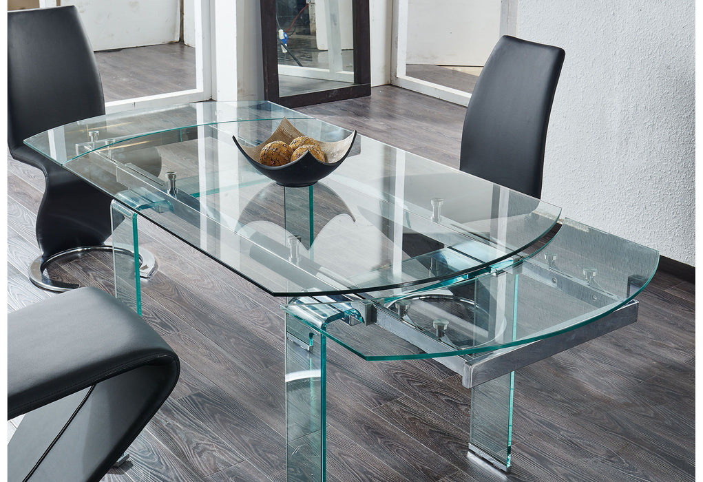 D2160 - Dining Table - Clear / Glass