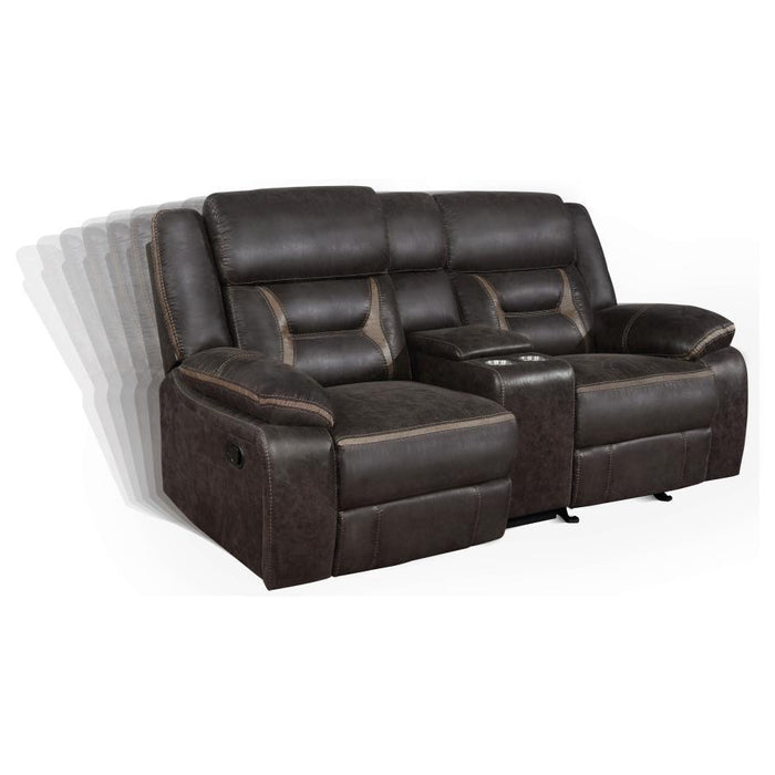 Greer - Glider Loveseat W/ Console