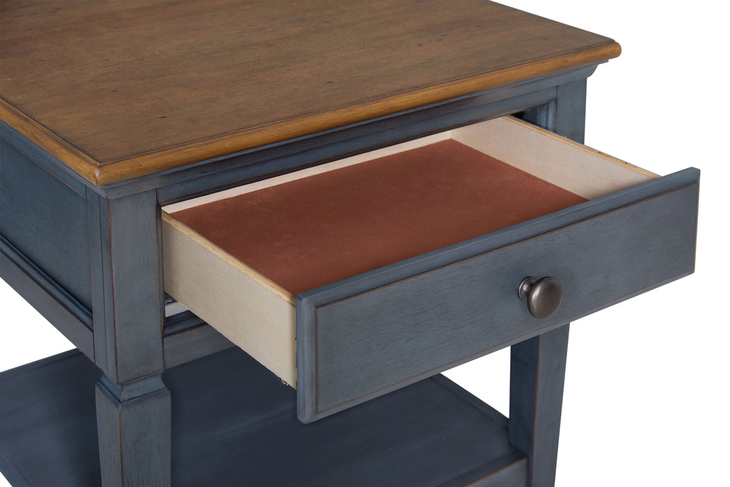 Americana - End Table - Corduroy Blue