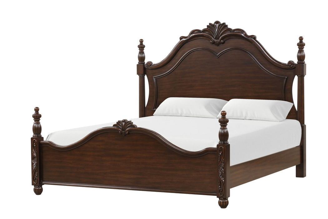 Vienna - 6/0 Western King Bed - Dark Brown