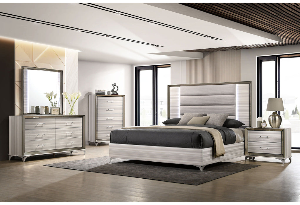 Zambrano - King Bed Group - White