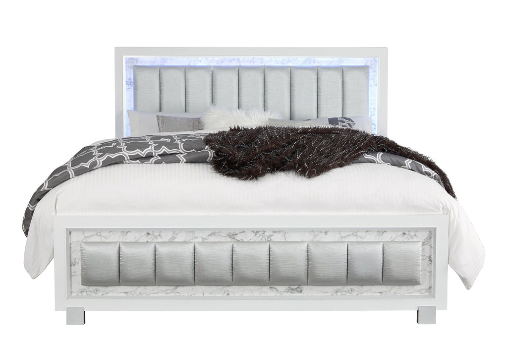 Santorini - King Bed - White