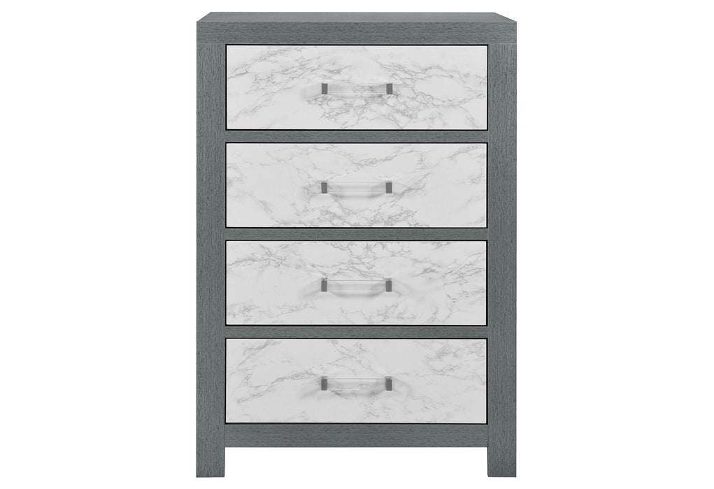 Micah - King Bed Group - Gray